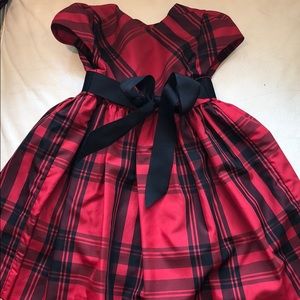 Polo by Ralph Lauren Black Red Plaid Holiday Dress